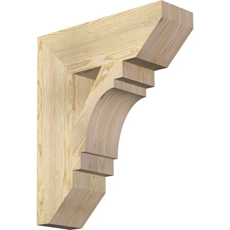 Ekena Millwork Merced Slat Rough Sawn Bracket, Douglas Fir, 6"W x 20"D x 24"H BKT06X20X24MRC06RDF